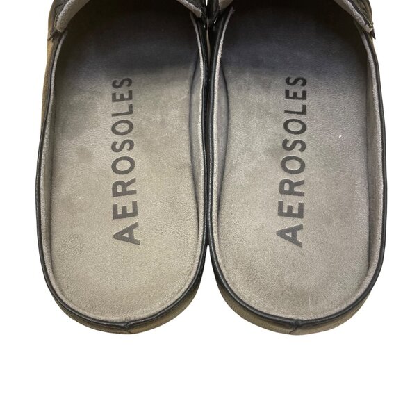 Aerosoles Women’s Black Leather Slip-On Moccasins Cody Moccasin Mules Size 7M - Picture 6 of 8